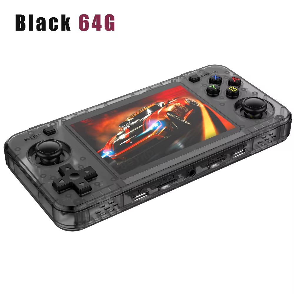 Open Source R36S R36H Video Game Console Linux System 3.5Inch IPS Screen Orange Portable Pocket Video Player 64G R36S MAX