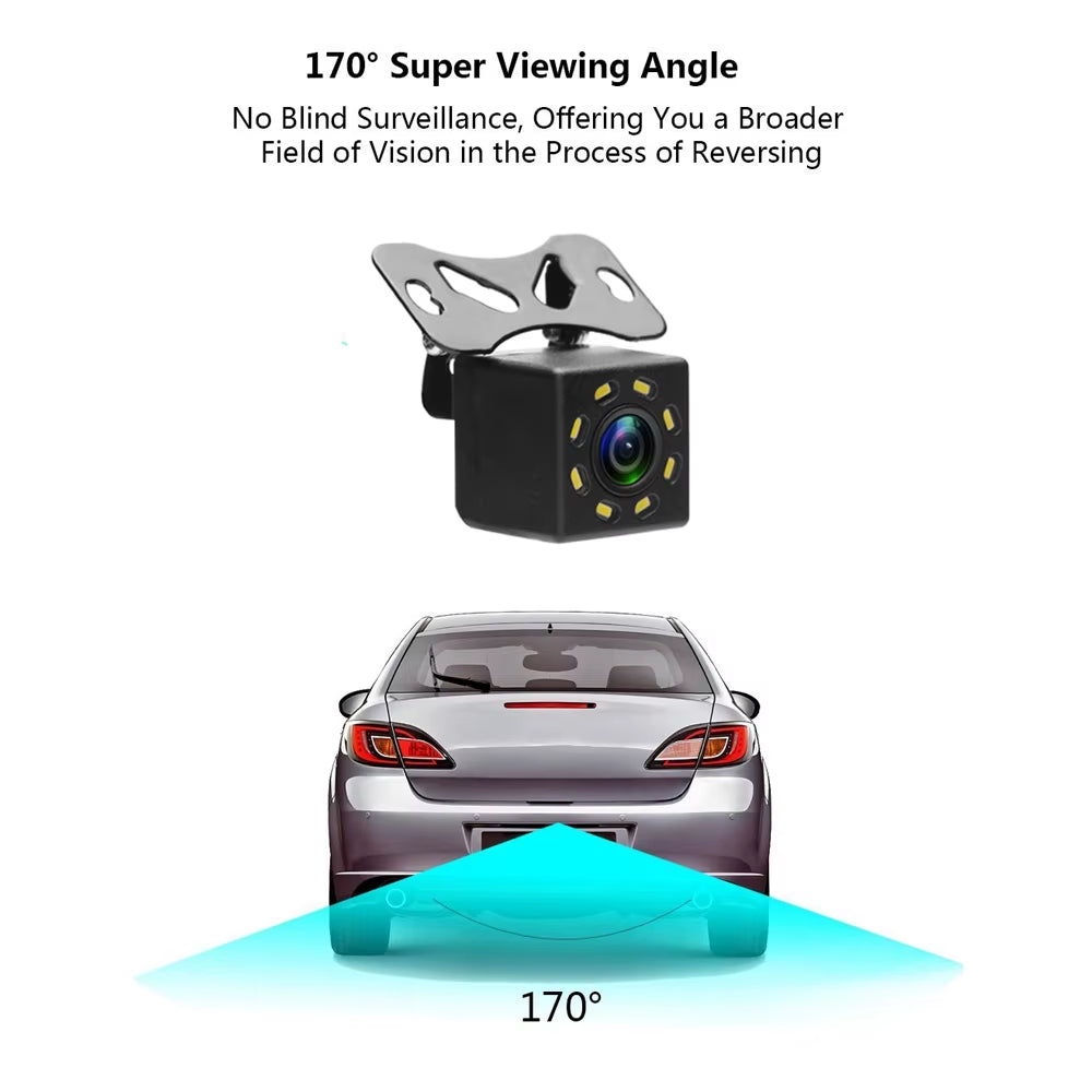 Rear View Camera Universal Backup Parking Camera Night Vision Waterproof 4 LED Camera 8 IR Camera 12 LED Camera Option