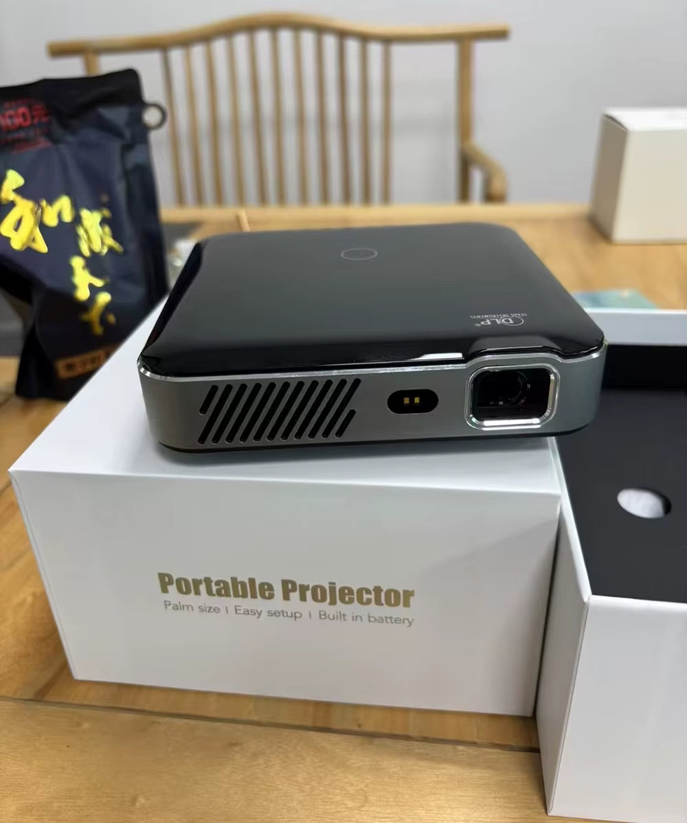 Full HD 4K 3D Smart Projector Auto Focus Android 9.0 5G Wifi DLP Proyector 10500Mah Battery Mobile Smartphone Beamer