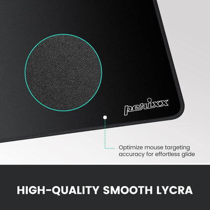 DX-1000XL Waterproof Gaming Mouse Pad with Stitched Edge - Non-Slip Rubber Base Design for Laptop or Desktop Computer - XL Size 15.75 X 12.6 X 0.12 Inches, Black