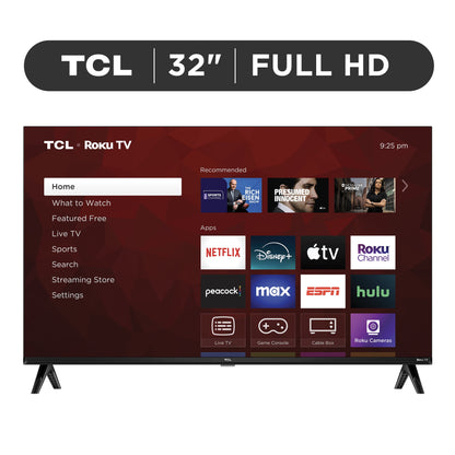 32” Class S3 (32S357) Full HD 1080P LED Smart TV with Roku TV