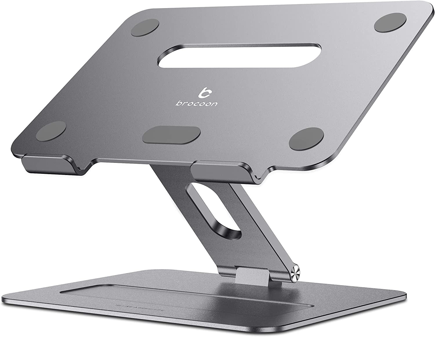 Laptop Stand,  Adjustable Laptop Stand for Desk, Ergonomic Aluminum Macbook Stand with Heat-Vent, Laptop Riser Compatible for 10-17" Laptops